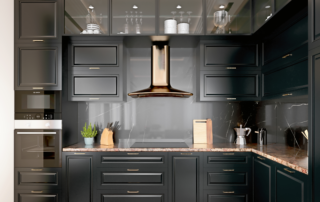 kitchen renovation black cabinets